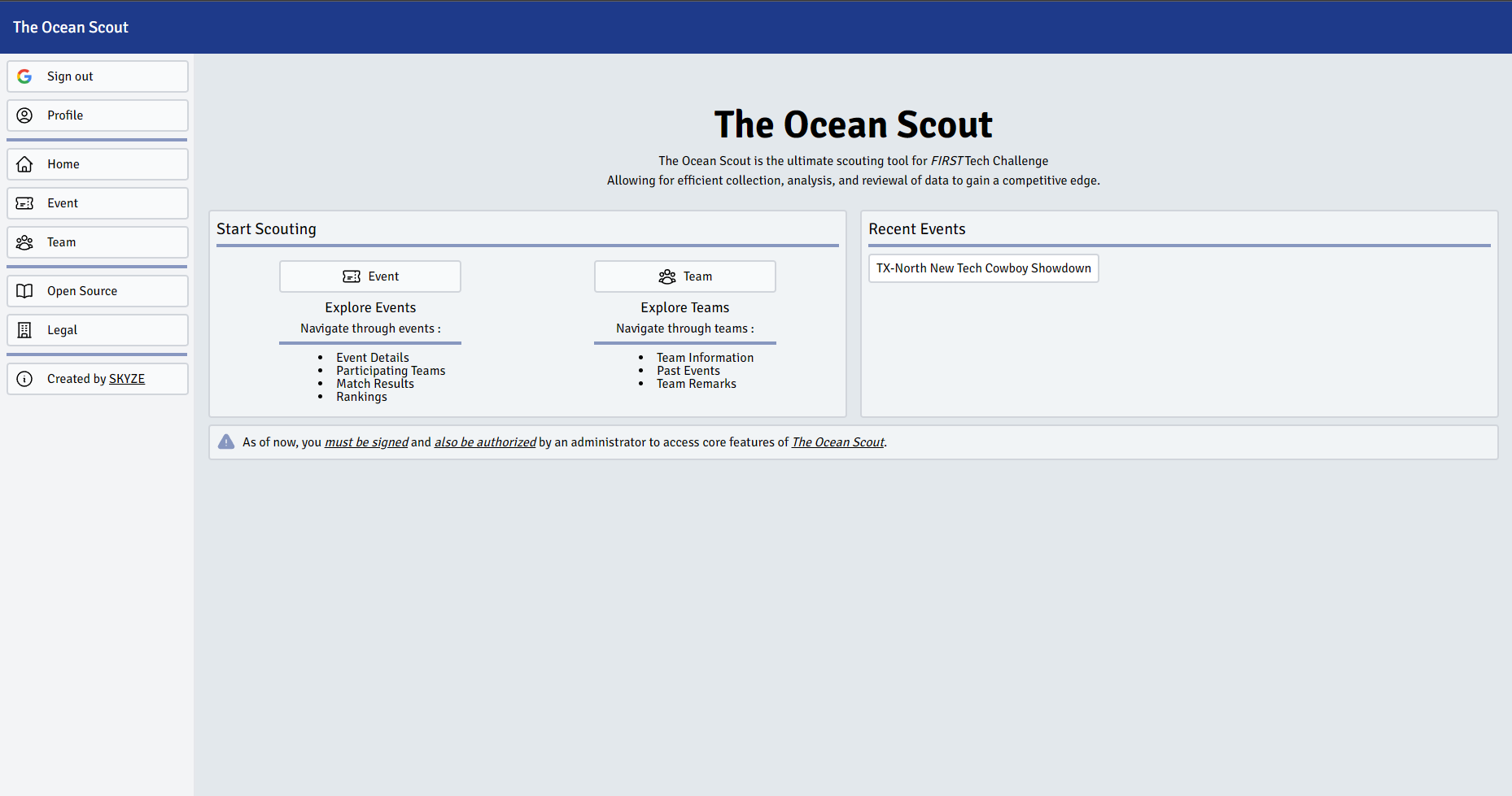 The Ocean Scout